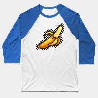 Checkerboard Banana Baseball T-Shirt